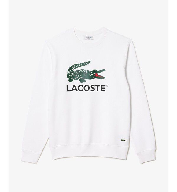 LACOSTE「裏パイル エッセンシャルアイコングラフィッククルーネックスウェット トレーナー」|スウェット・ジャージ|