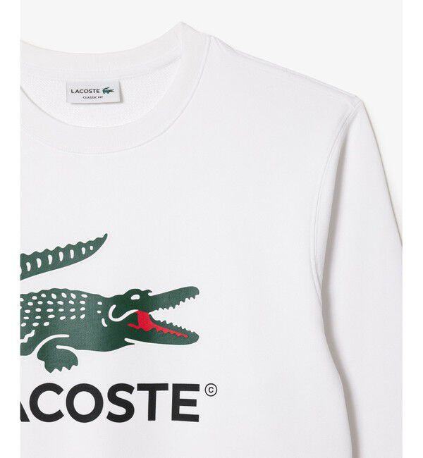 LACOSTE「裏パイル エッセンシャルアイコングラフィッククルーネックスウェット トレーナー」|スウェット・ジャージ|