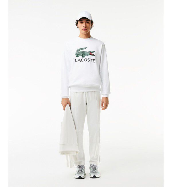 LACOSTE「裏パイル エッセンシャルアイコングラフィッククルーネックスウェット トレーナー」|スウェット・ジャージ|