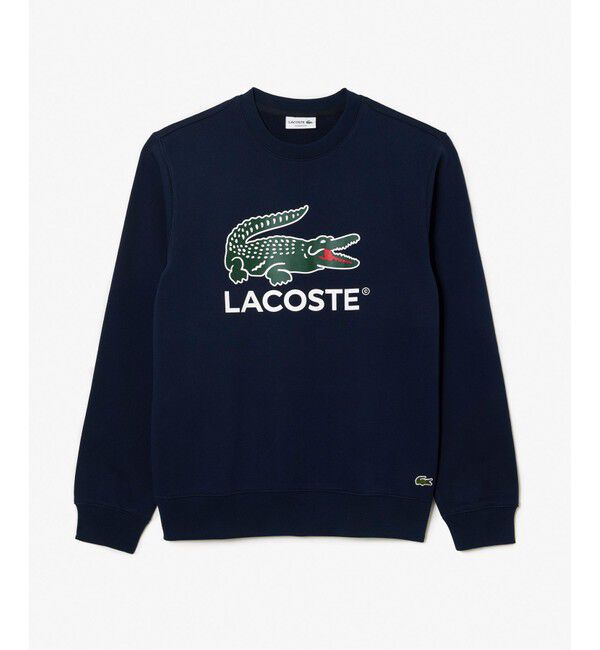 LACOSTE「裏パイル エッセンシャルアイコングラフィッククルーネックスウェット トレーナー」|スウェット・ジャージ|