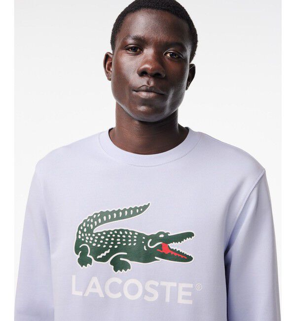 LACOSTE「裏パイル エッセンシャルアイコングラフィッククルーネックスウェット トレーナー」|スウェット・ジャージ|