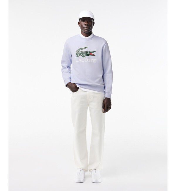 LACOSTE「裏パイル エッセンシャルアイコングラフィッククルーネックスウェット トレーナー」|スウェット・ジャージ|