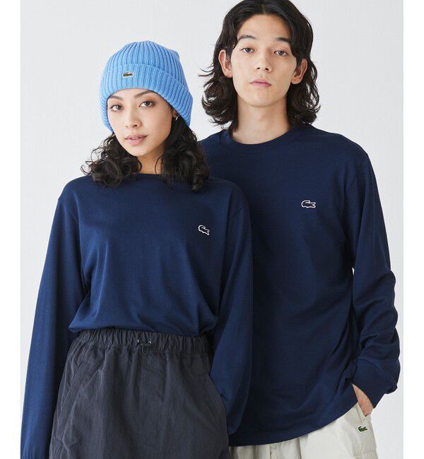 LACOSTE「ベーシックロングスリーブTシャツ / 長袖Tシャツ」|Tシャツ・カットソー|ネイビー