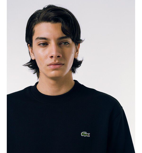 LACOSTE「オーガニックコットン 裏パイル地 オーバーサイズ プレミアム半袖スウェット トレーナー」|Tシャツ・カットソー|