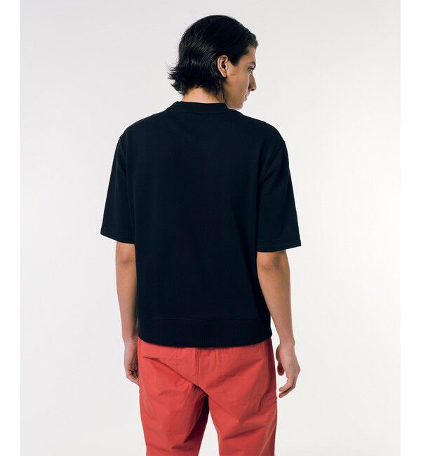 LACOSTE「オーガニックコットン 裏パイル地 オーバーサイズ プレミアム半袖スウェット トレーナー」|Tシャツ・カットソー|