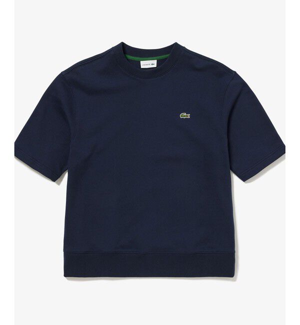 LACOSTE「オーガニックコットン 裏パイル地 オーバーサイズ プレミアム半袖スウェット トレーナー」|Tシャツ・カットソー|