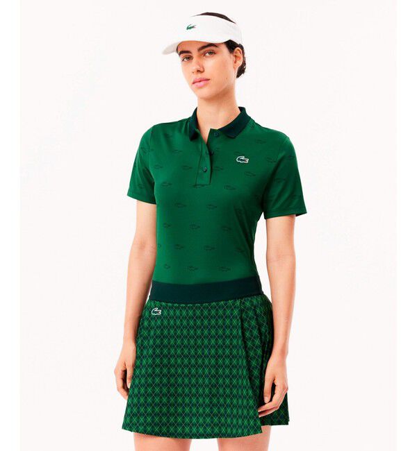 LACOSTE「UPF50+ ロベール・ジョルジュウルトラドライ ゴルフポロシャツ」|ポロシャツ|モスグリーン