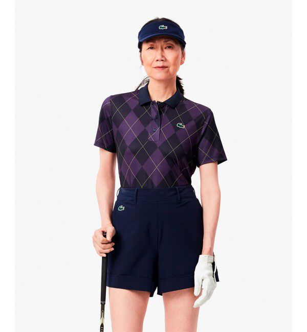 LACOSTE「UPF50+ ロベール・ジョルジュウルトラドライ ゴルフポロシャツ」|ポロシャツ|ブルー