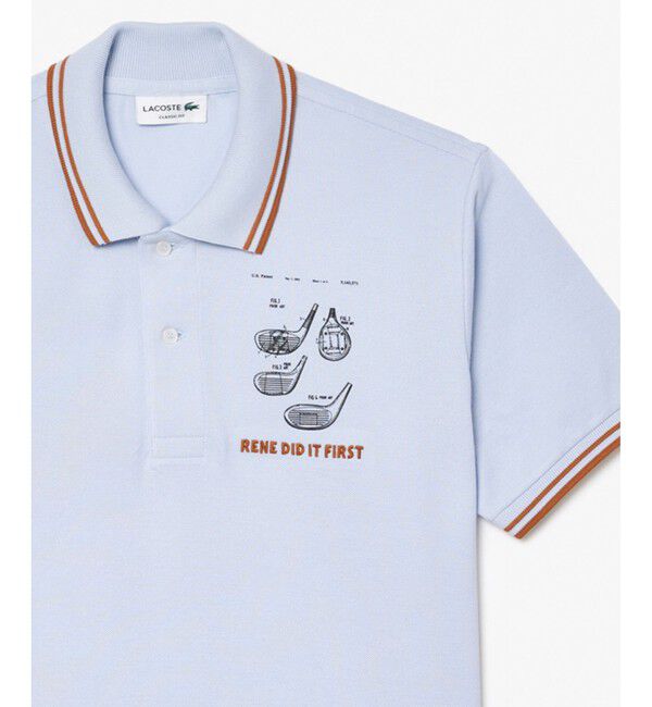 LACOSTE「オーガニックコットン 鹿の子 RENE DID IT FIRSTポロシャツ」|ポロシャツ|