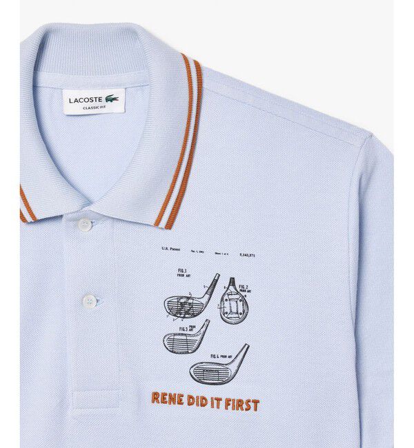 LACOSTE「オーガニックコットン 鹿の子 RENE DID IT FIRSTポロシャツ」|ポロシャツ|