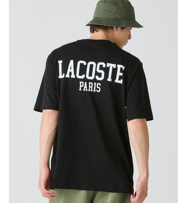 LACOSTE「ヘビーウェイト オーバーサイズバックプリントベーシック半袖Tシャツ」|Tシャツ・カットソー|