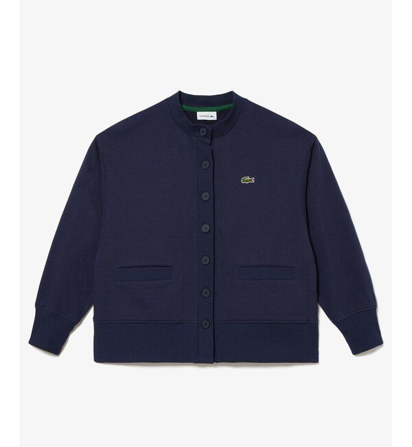 LACOSTE「ドルマンスリーブクルーネックスウェットカーディガン」|カーディガン|