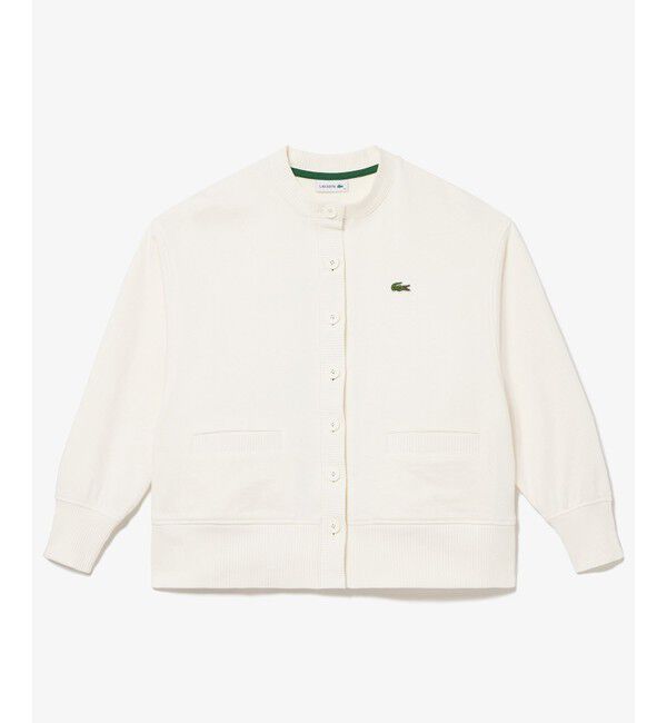 LACOSTE「ドルマンスリーブクルーネックスウェットカーディガン」|カーディガン|