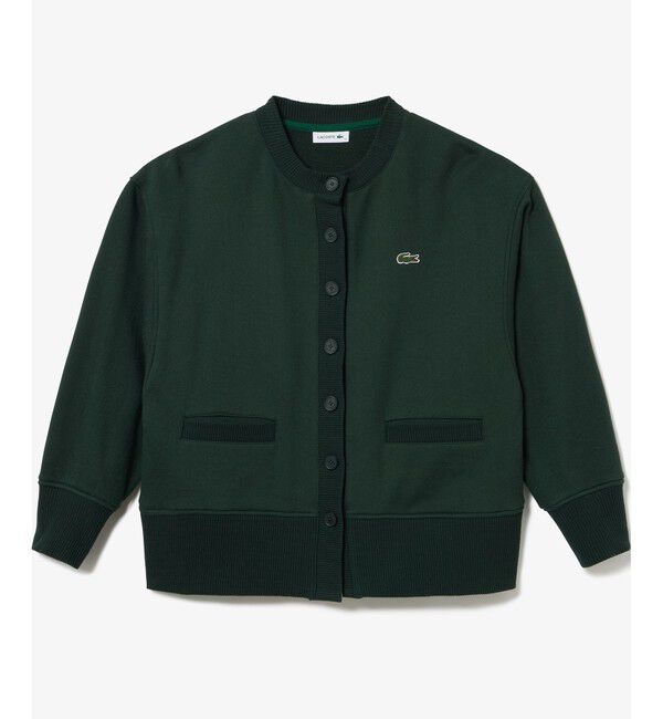 LACOSTE「ドルマンスリーブクルーネックスウェットカーディガン」|カーディガン|