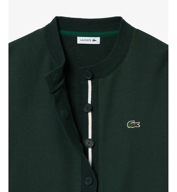 LACOSTE「ドルマンスリーブクルーネックスウェットカーディガン」|カーディガン|