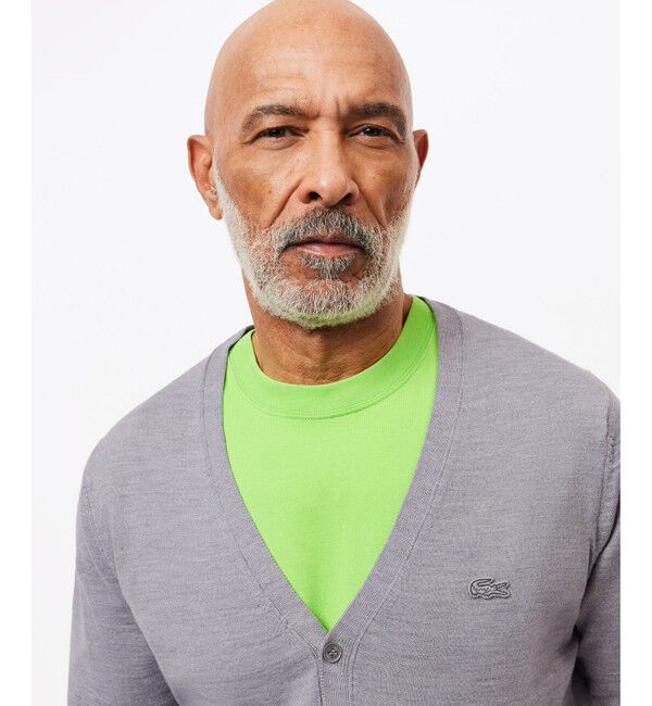 LACOSTE「エッセンシャルメリノウールカーディガン」|カーディガン|