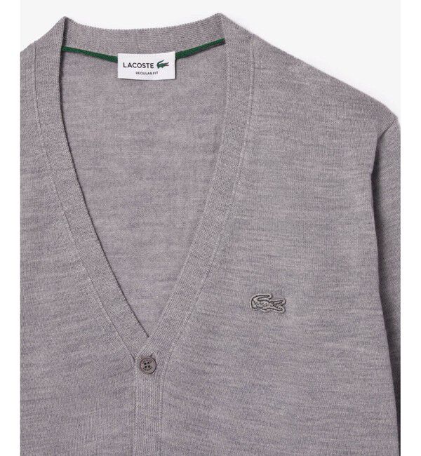 LACOSTE「エッセンシャルメリノウールカーディガン」|カーディガン|