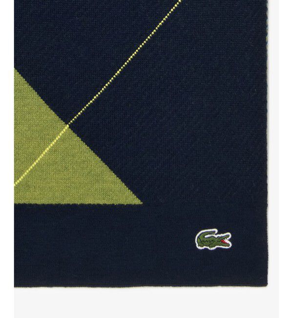 LACOSTE「アーガイルニットマフラー」|マフラー|