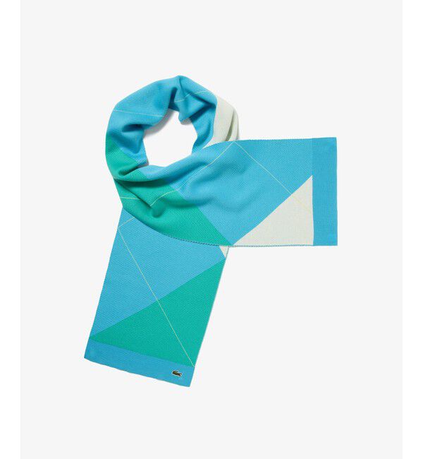 LACOSTE「アーガイルニットマフラー」|マフラー|