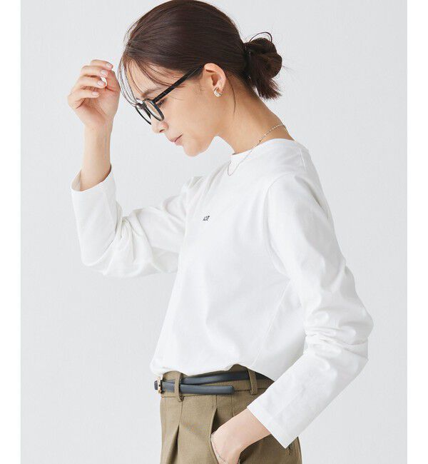 LACOSTE「ワンポイントロゴ刺繍長袖Tシャツ」|Tシャツ・カットソー|