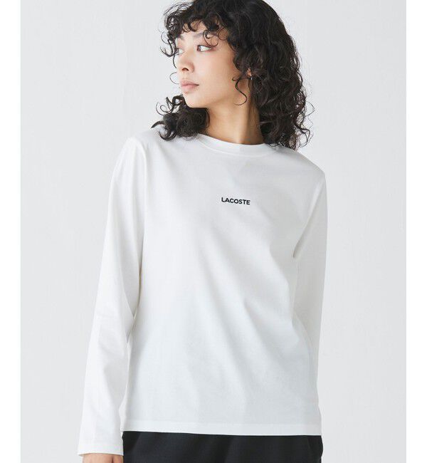 LACOSTE「ワンポイントロゴ刺繍長袖Tシャツ」|Tシャツ・カットソー|