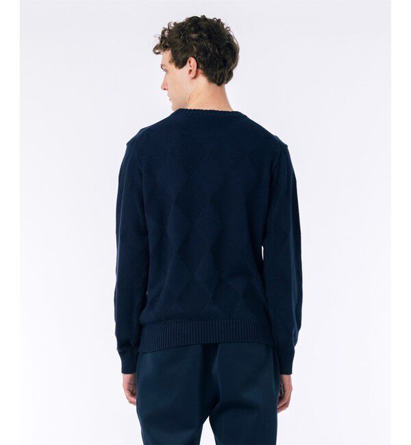 LACOSTE「オーガニックコットン トーナルアーガイルニットセーター」|ニット・セーター|