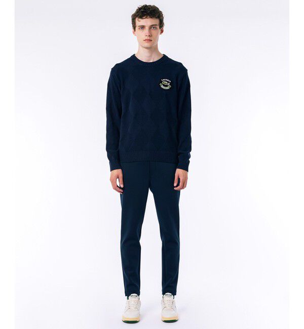 LACOSTE「オーガニックコットン トーナルアーガイルニットセーター」|ニット・セーター|