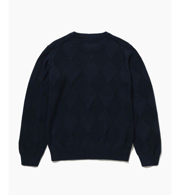 LACOSTE「オーガニックコットン トーナルアーガイルニットセーター」|ニット・セーター|