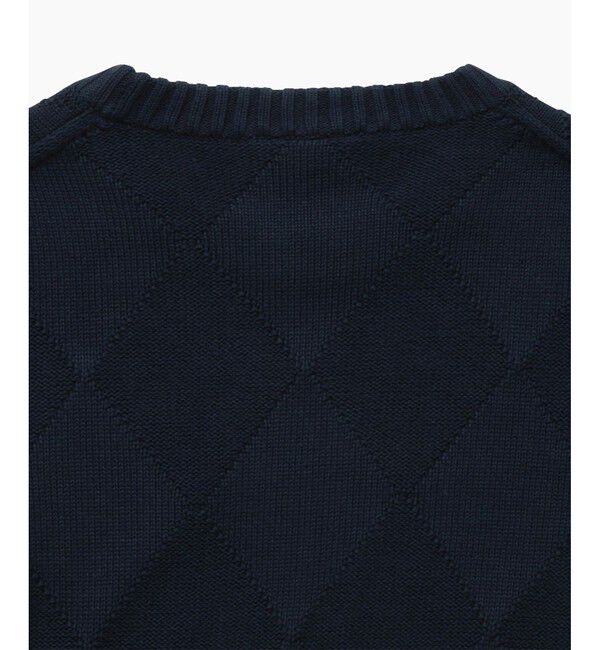 LACOSTE「オーガニックコットン トーナルアーガイルニットセーター」|ニット・セーター|