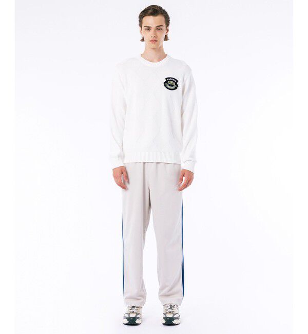 LACOSTE「オーガニックコットン トーナルアーガイルニットセーター」|ニット・セーター|