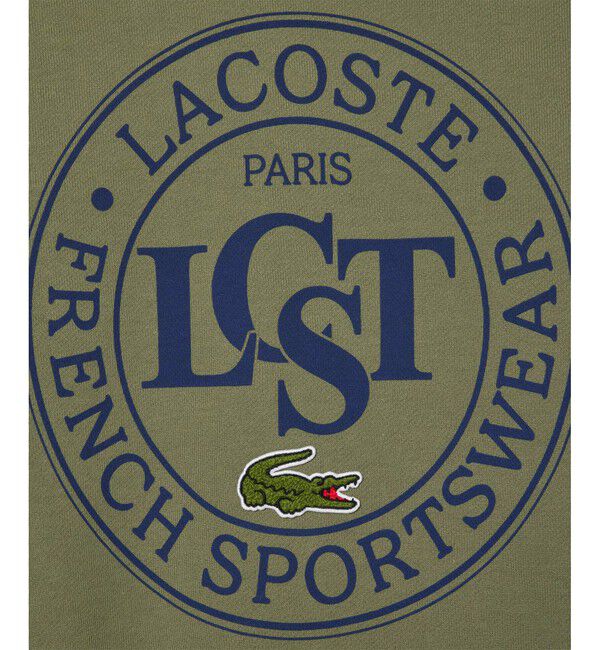 LACOSTE「オーバーサイズ LCSTサークルグラフィッククルーネックスウェット トレーナー」|スウェット・ジャージ|