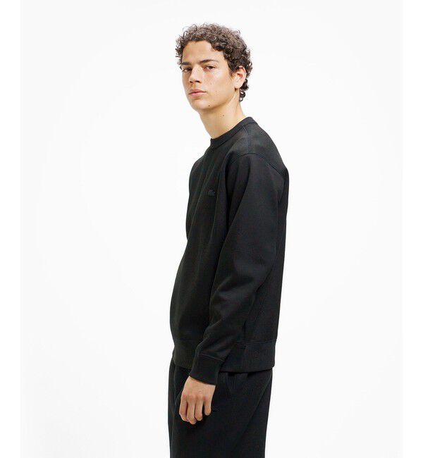 LACOSTE「ワントーンクルーネック 鹿の子ニット / 鹿の子スウェット」|スウェット・ジャージ|