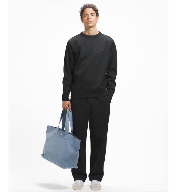 LACOSTE「ワントーンクルーネック 鹿の子ニット / 鹿の子スウェット」|スウェット・ジャージ|