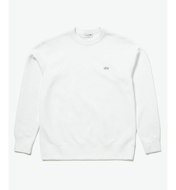 LACOSTE「ワントーンクルーネック 鹿の子ニット / 鹿の子スウェット」|スウェット・ジャージ|