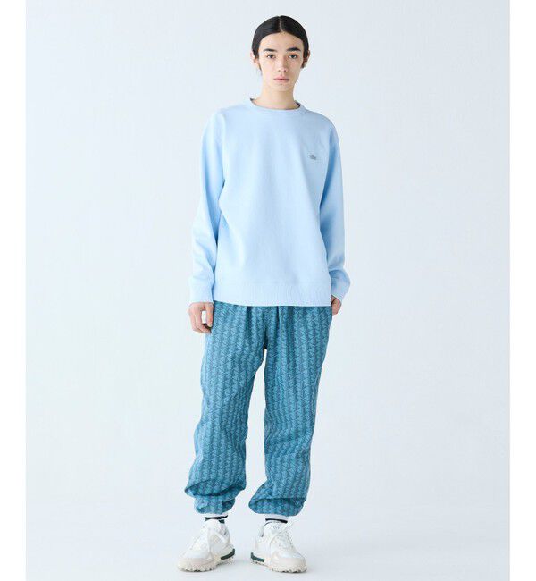 LACOSTE「ワントーンクルーネック 鹿の子ニット / 鹿の子スウェット」|スウェット・ジャージ|