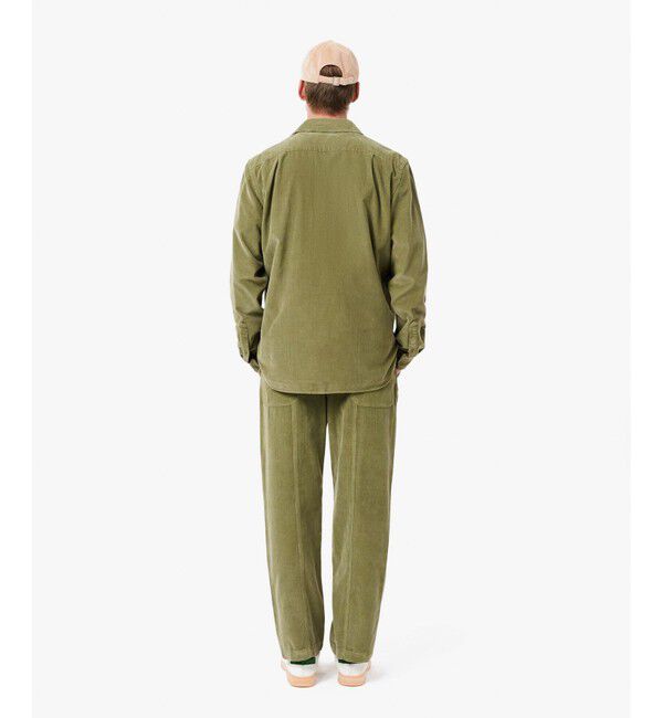 LACOSTE「センターラインステッチ コーデュロイイージーパンツ」|チノ|