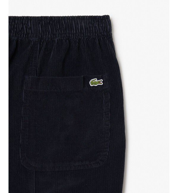 LACOSTE「センターラインステッチ コーデュロイイージーパンツ」|チノ|
