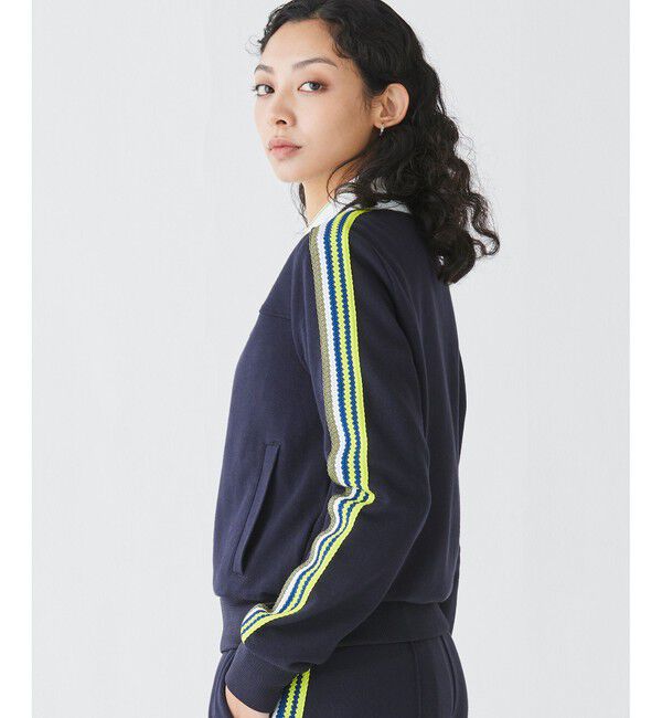 LACOSTE「ショルダーニットテーピング ショートトラックジャケット」|スウェット・ジャージ|