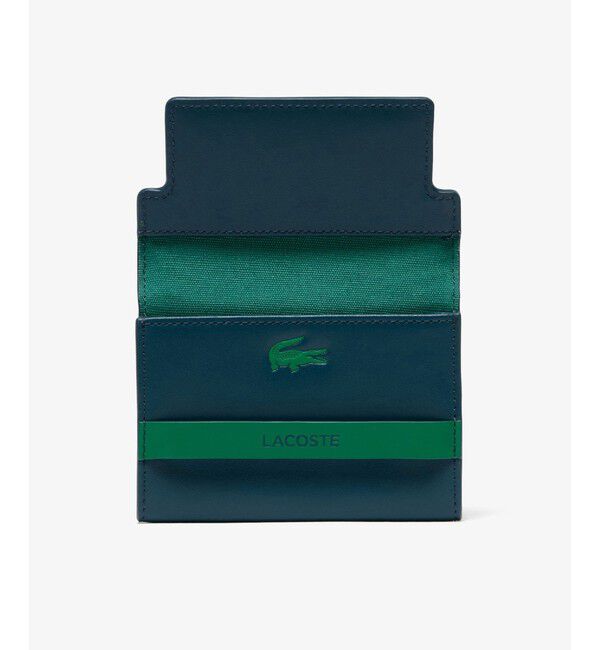 LACOSTE「レザーカードケース」|名刺入れ・カードケース|