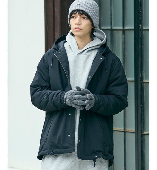 LACOSTE「RDS認証ダウン 耐水透湿メンブレン バルーンシルエット ボリューム ピケダウンジャケット / フーディ」|ダウン|