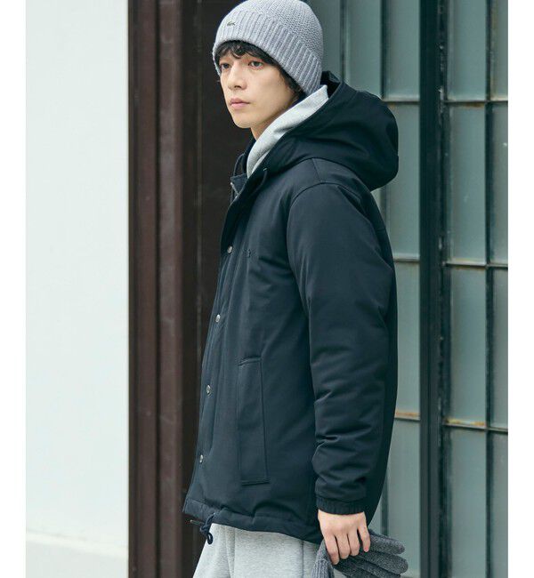 LACOSTE「RDS認証ダウン 耐水透湿メンブレン バルーンシルエット ボリューム ピケダウンジャケット / フーディ」|ダウン|