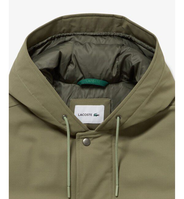 LACOSTE「RDS認証ダウン 耐水透湿メンブレン バルーンシルエット ボリューム ピケダウンジャケット / フーディ」|ダウン|