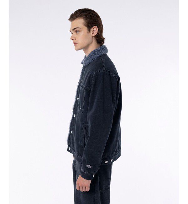 LACOSTE「ボアライニングデニムジャケット」|ブルゾン・スタジャン|