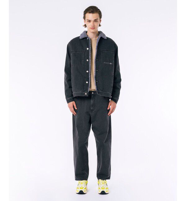 LACOSTE「ボアライニングデニムジャケット」|ブルゾン・スタジャン|