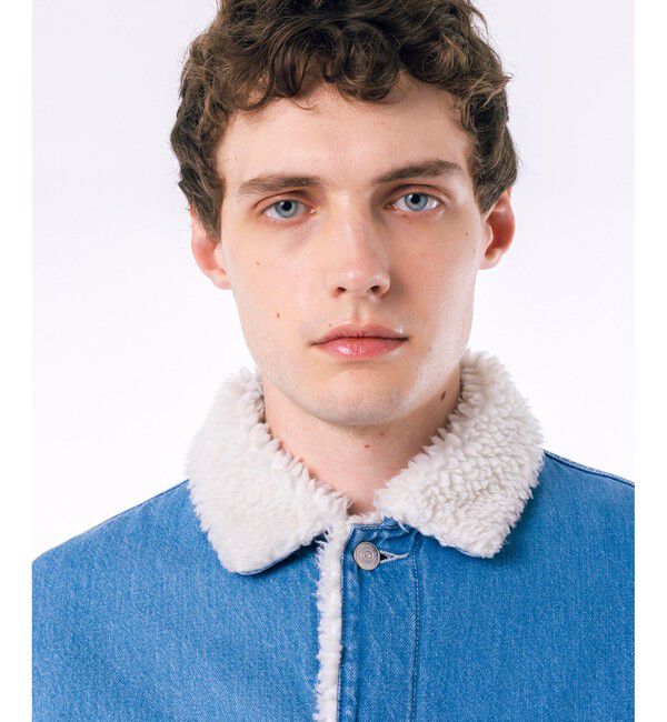 LACOSTE「ボアライニングデニムジャケット」|ブルゾン・スタジャン|