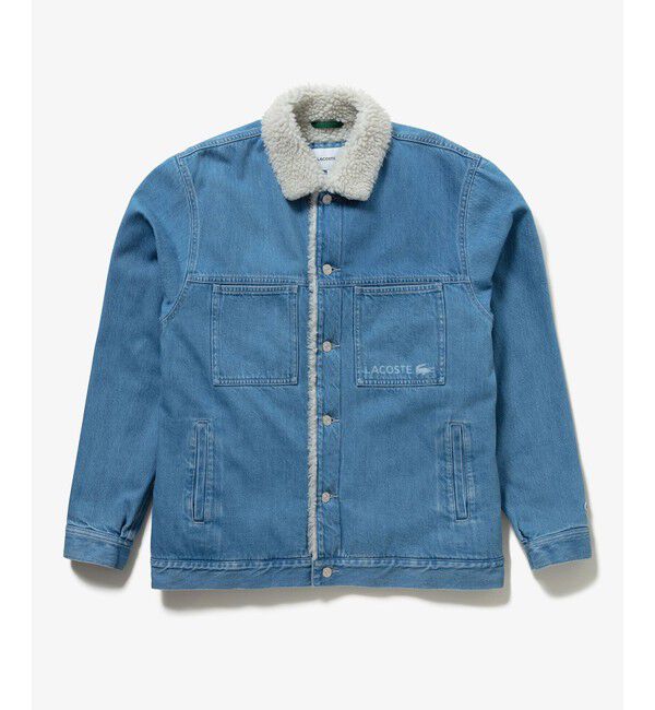 LACOSTE「ボアライニングデニムジャケット」|ブルゾン・スタジャン|