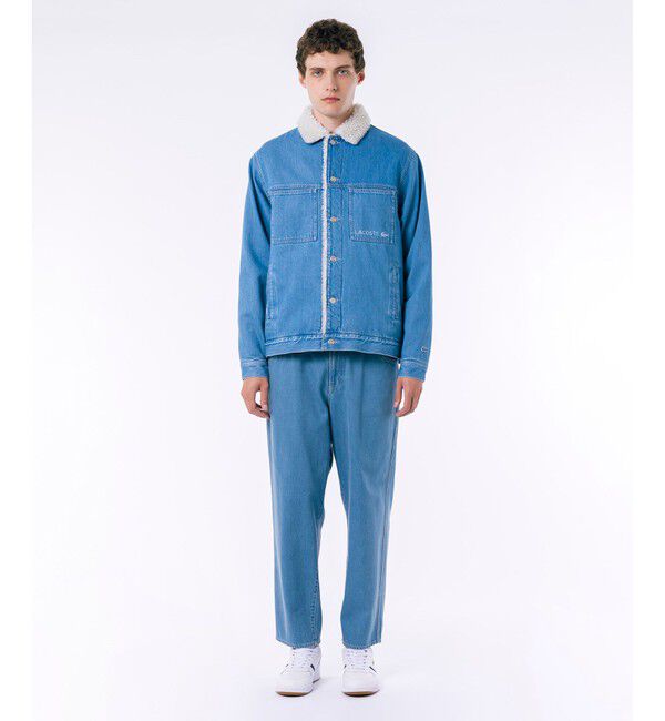 LACOSTE「ボアライニングデニムジャケット」|ブルゾン・スタジャン|