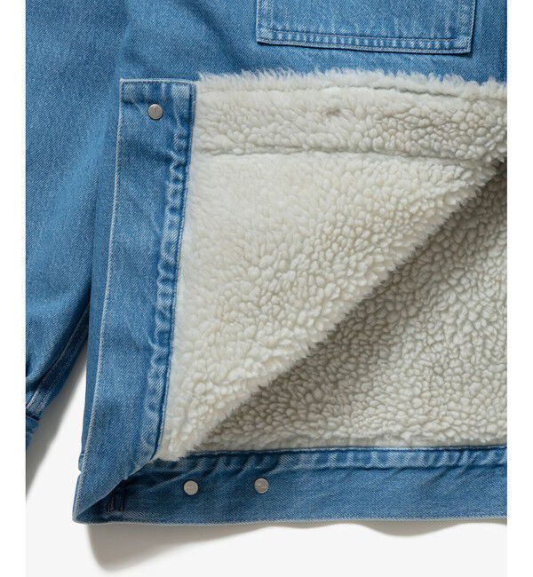 LACOSTE「ボアライニングデニムジャケット」|ブルゾン・スタジャン|