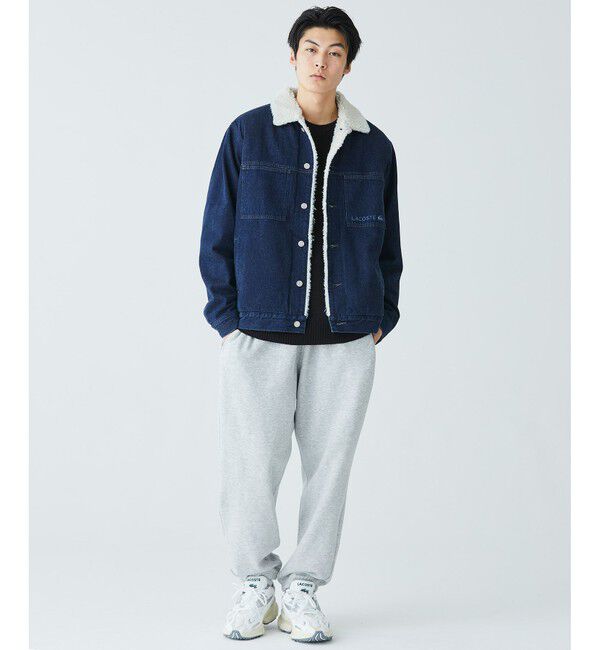 LACOSTE「ボアライニングデニムジャケット」|ブルゾン・スタジャン|