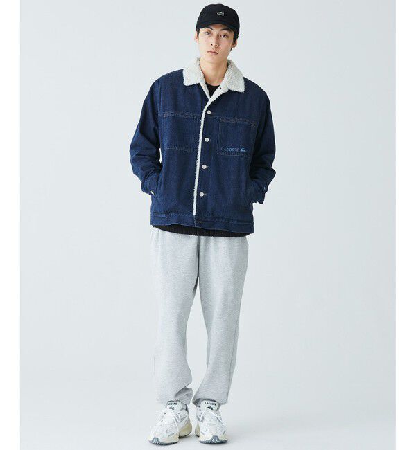 LACOSTE「ボアライニングデニムジャケット」|ブルゾン・スタジャン|